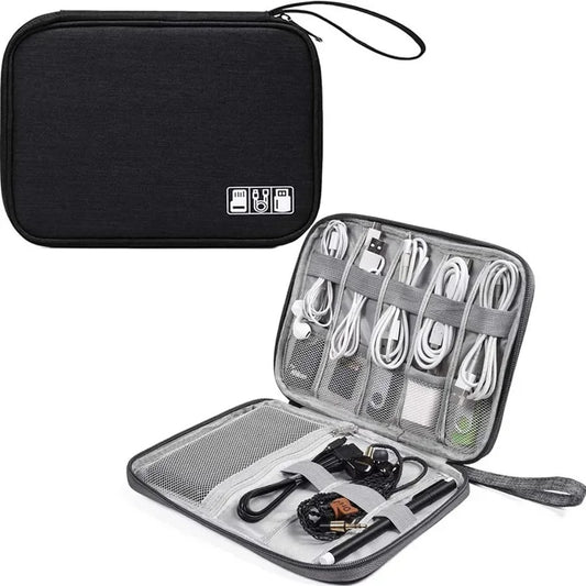 Multifunctional Digital Travel Packing Cube Space Saving Mobile Hard Drive Data Cable Storage Bags Small Objects Organize Pouch